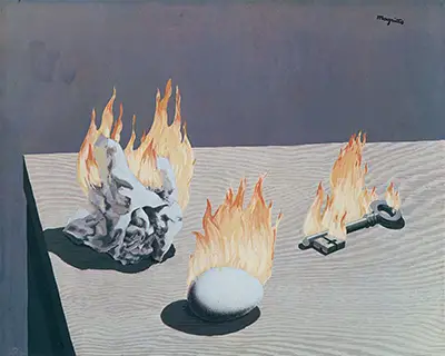 Die Abstufung des Feuers (The Gradation of Fire) Rene Magritte